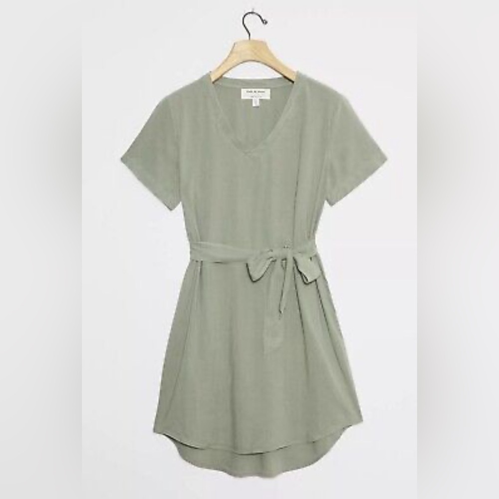 Anthropologie Cloth & Stone - Liv Tie-Front Mini Dress NWOT - S
